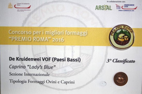 certificaat Premio Roma